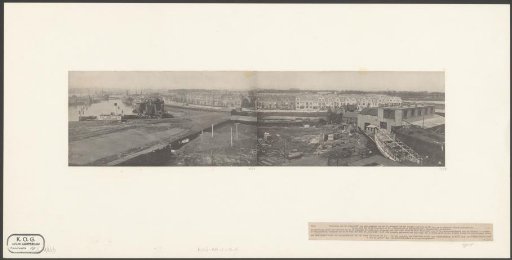 Panorama of the Vogelbuurt in Amsterdam Noord