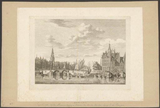 View of the Nieuwe Brug and the Oudekerk Tower