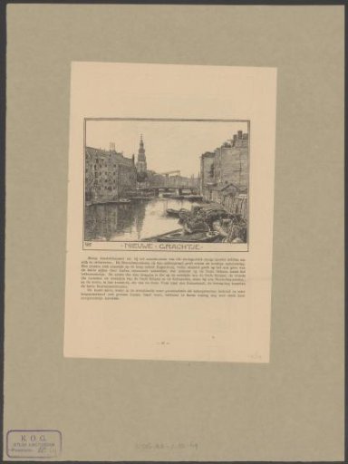 View of the Nieuwegrachtje