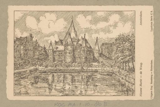 View of the Waag on the Nieuwmarkt