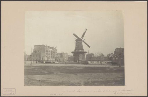 View of the Marnixstraat with mill De Victor