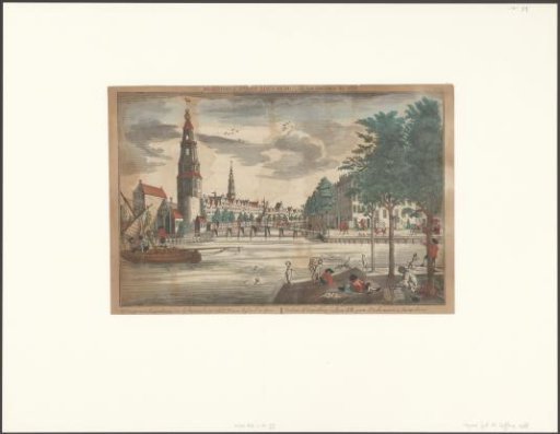 View of the Oudeschans in Amsterdam