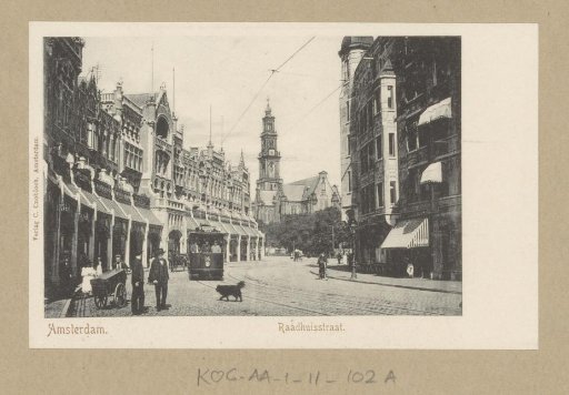 View of the Raadhuisstraat with the Westerkerk tower