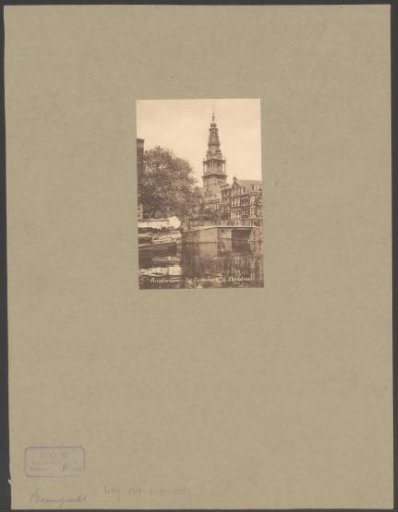 View of the Raamgracht with the Zuiderkerk tower