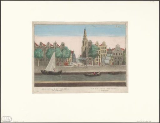 View of the Zuiderkerk in Amsterdam, seen from the Raamgracht