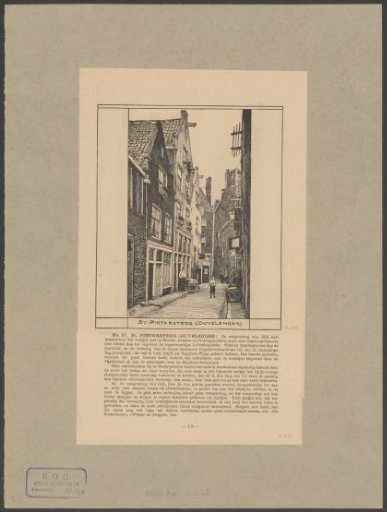 View of the Sint Pieterssteeg