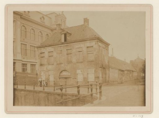 View of an old barn on the Raamplein