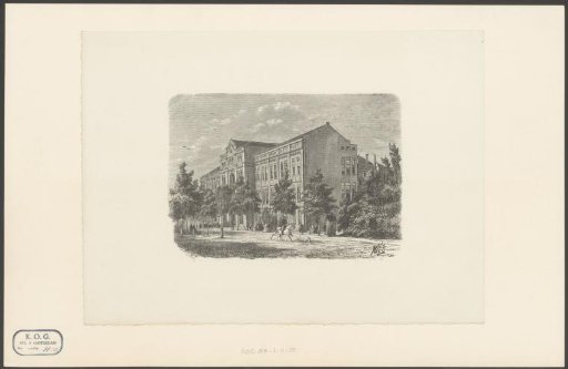 View of the Old Women's and Men's House on the Plantage Middenlaan