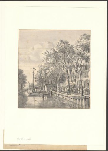View of the Nieuwe Turfmarkt on the Prinsengracht at the Vijzelstraat