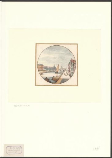 View of the IJ, seen towards the State Naval Magazine, the Kattenburgerbrug and the Oosterkerk