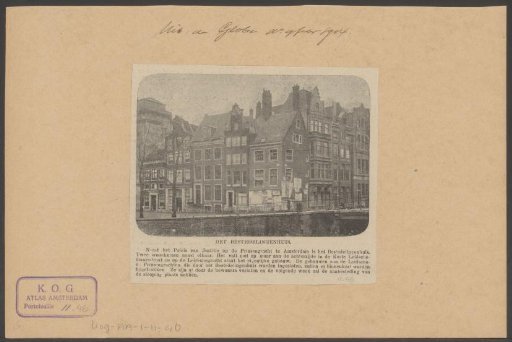 View of the Aalmoezeniersweeshuis on the Prinsengracht