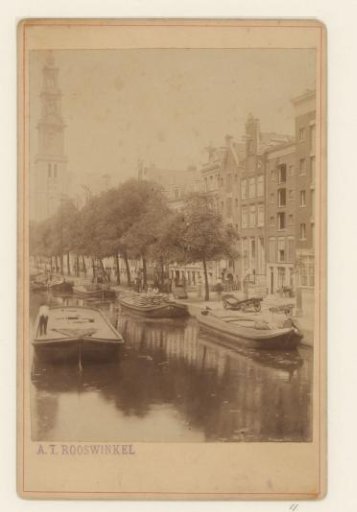 View of the Prinsengracht and the Westertoren