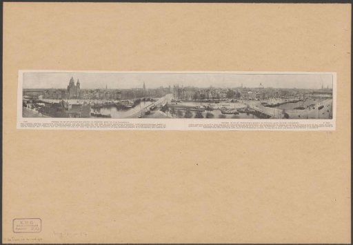 Panorama of the Prins Hendrikkade and the Damrak viewed from Amsterdam Central Station