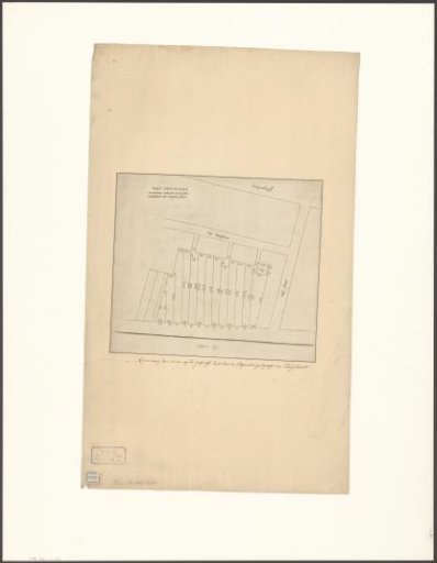 Map of the plots along the IJgracht between the Rapenburgergracht and the Foeliestraat