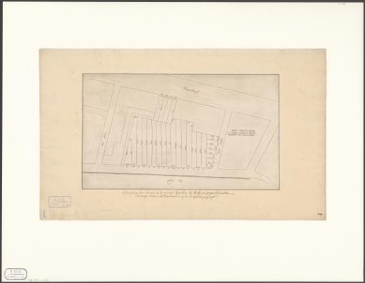 Map of the plots along the IJgracht between the Foeliestraat and the Peperstraat