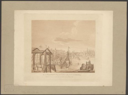 View of the Buitenkant and the IJ at Amsterdam