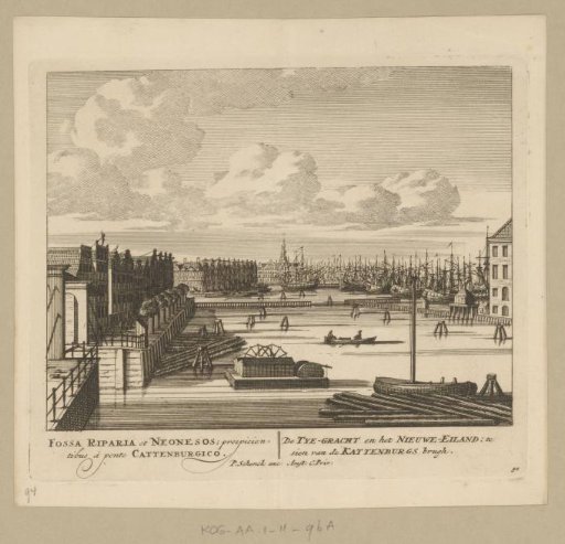 View of the Buitenkant and the IJ at Amsterdam