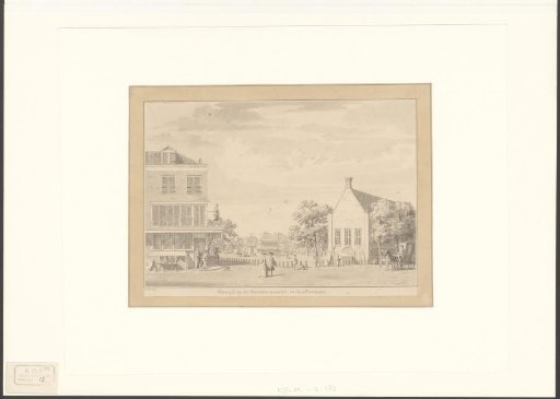 View of the Botermarkt seen from the corner of the Utrechtsestraat