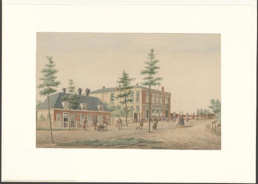 View of the Apollo society on the Schans near the Hoge Sluis