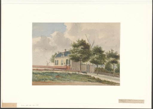 View of Flora and Dalrust along the Sarphatistraat near the Hoge Sluis