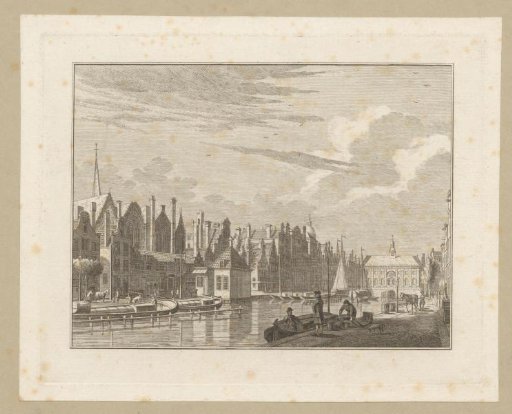 View of the Rokin with the Nieuwezijds Kapel and the Beurs of Hendrik de Keyser