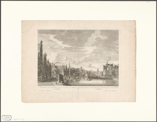 View of the Rokin in Amsterdam, seen towards the Beurs of Hendrik de Keyser