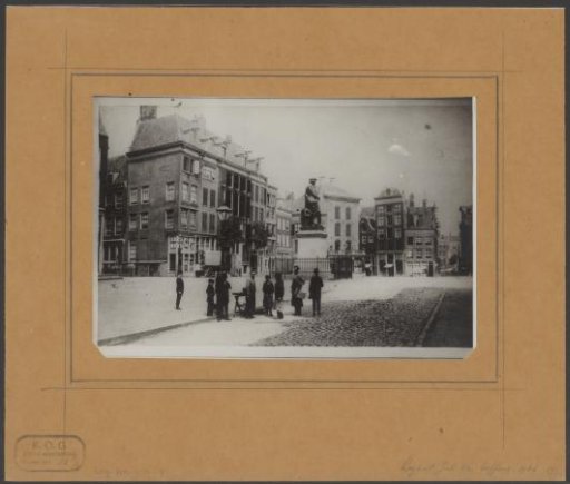 View of Rembrandt Square with the Rembrandt Monument