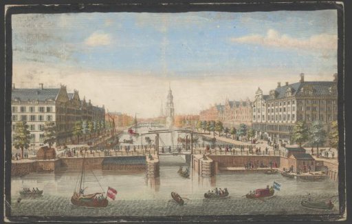 View of Amsterdam from the Oude Schans