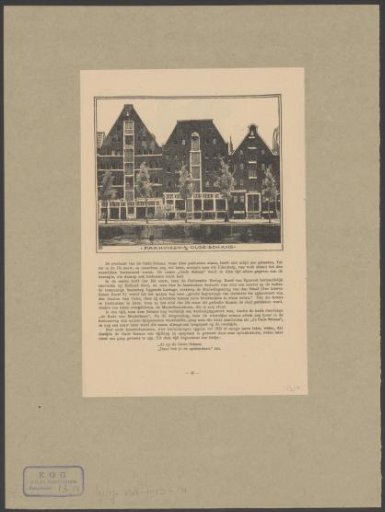 View of several warehouses along the Oudeschans