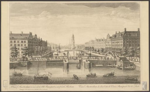View of Amsterdam from the Oude Schans