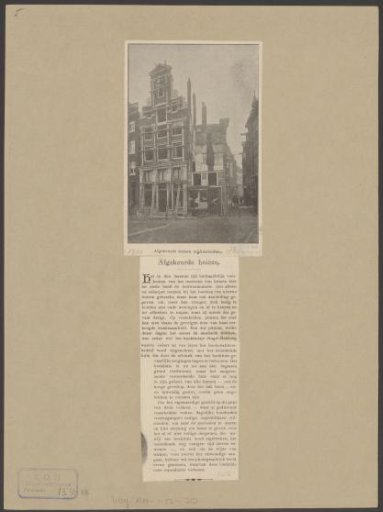 View of the Singel, corner of the Heisteeg