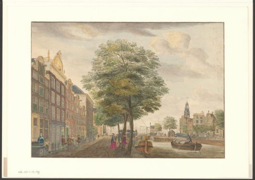 View of the Singel, corner Brouwersgracht