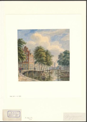 View of the Prinsengracht, corner of the Spiegelgracht