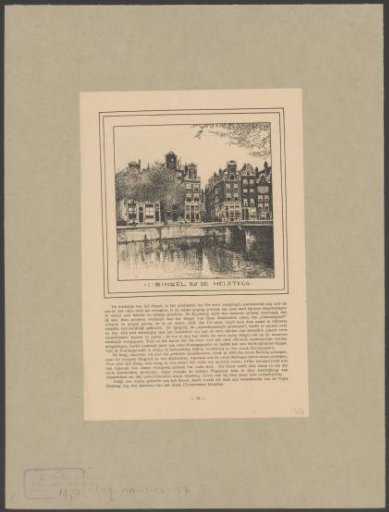 View of the Singel at the Heisteeg