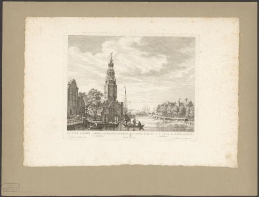 View of the Oudeschans and Montelbaanstoren in Amsterdam