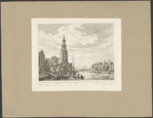 View of the Oudeschans and Montelbaanstoren in Amsterdam