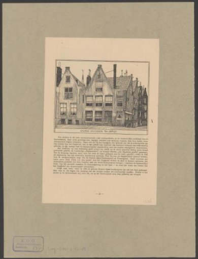 View of several houses on the Spui