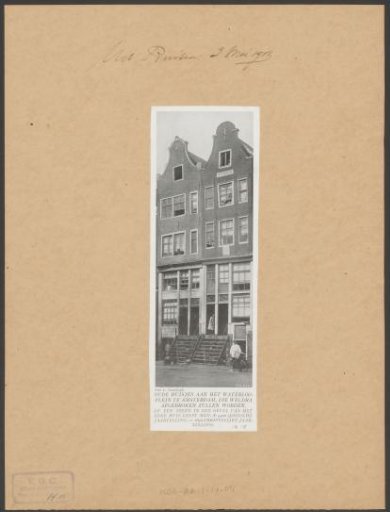 View of two buildings on the Waterlooplein