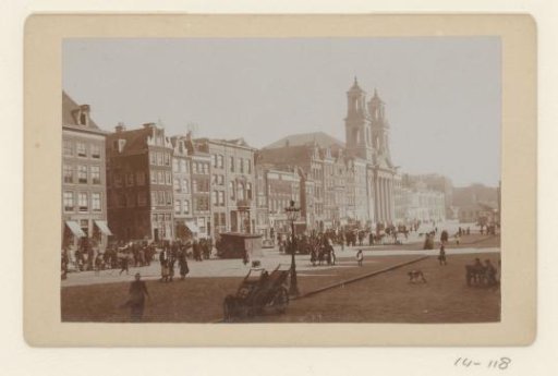 View of the Waterlooplein with the Mozes and Aäronkerk