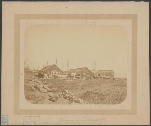 View of the dwellings of the polder boys on the other side of the IJ