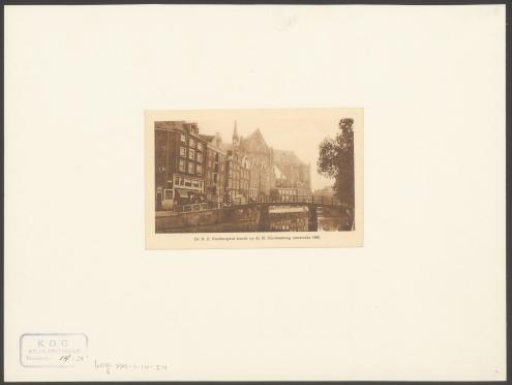 View of the Sint Nicolaasbrug at the Nieuwezijds Voorburgwal