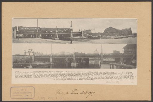 View of the western viaduct at Amsterdam Central Station