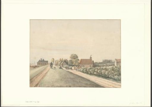 View from the dike of the Jewish cemetery Beth Haim in Ouderkerk aan de Amstel