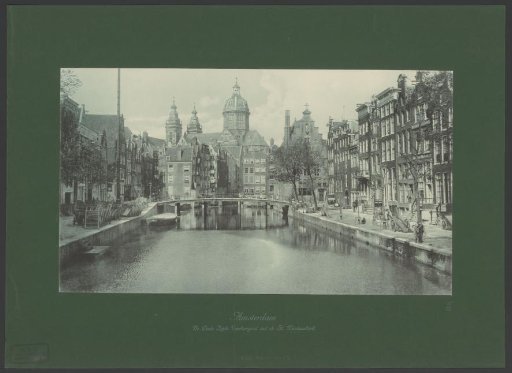 View of the Oudezijds Voorburgwal with the Basilica of Saint Nicholas