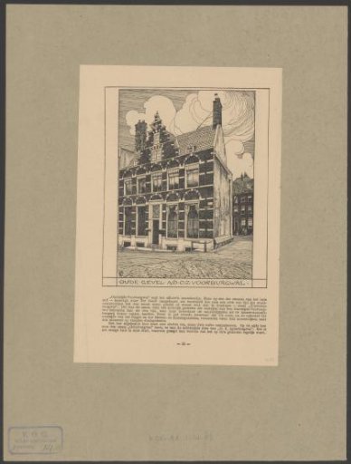 View of a facade of a building on the Oudezijds Voorburgwal