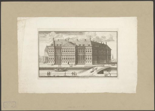 View of the Rear of the Town Hall on the Dam