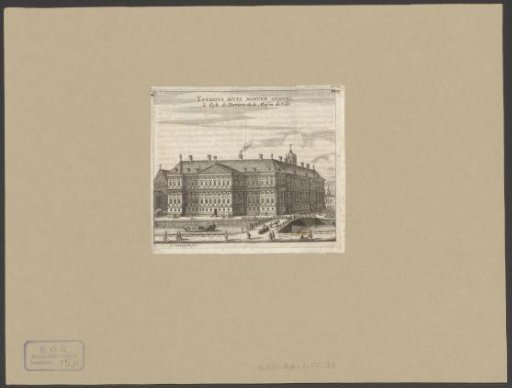 View of the Rear of the Town Hall on the Dam