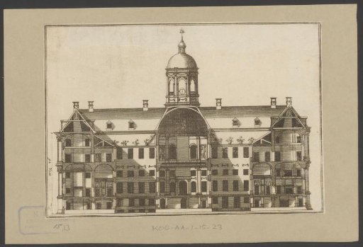 Section of the Town Hall on the Dam, Lengthwise