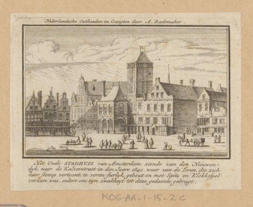 View of the old town hall of Amsterdam
