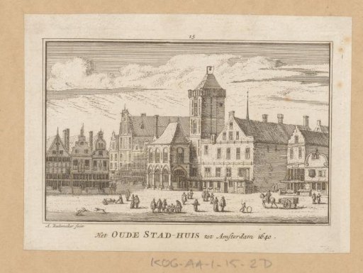 View of the old town hall of Amsterdam